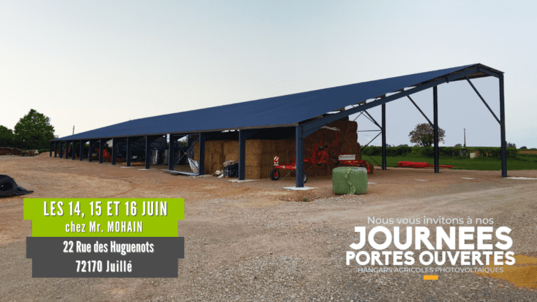Invitation aux portes ouvertes photovoltaïques – 14 au 16 juin 2023